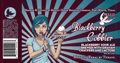 Blackberry Cobbler label