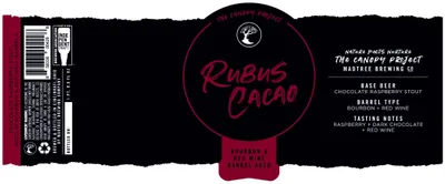 Rubus Cacao label