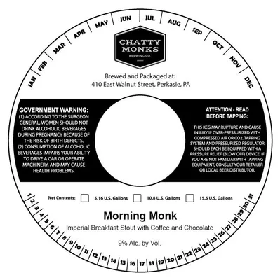 Morning Monk label
