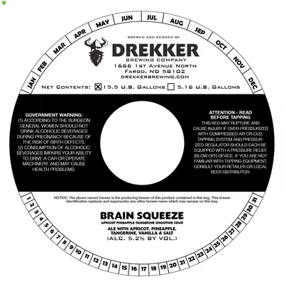 Brain Squeeze Apricot Pineapple Tangerine Smoothie Sour label