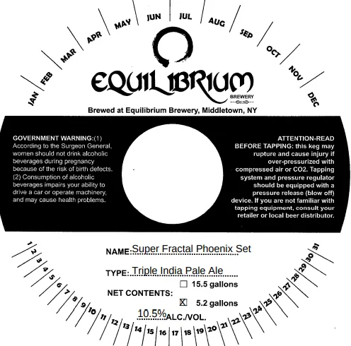 Super Fractal Phoenix Set — full label as filed with TTB