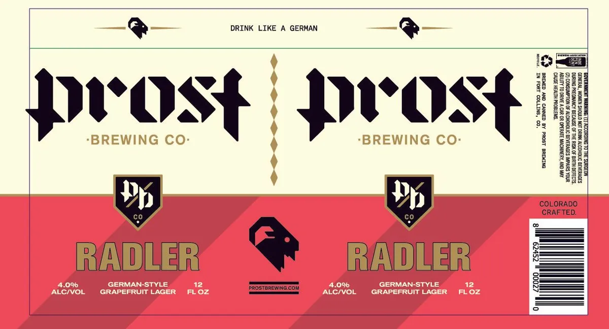 Radler German-Style Grapefruit Lager — full label as filed with TTB