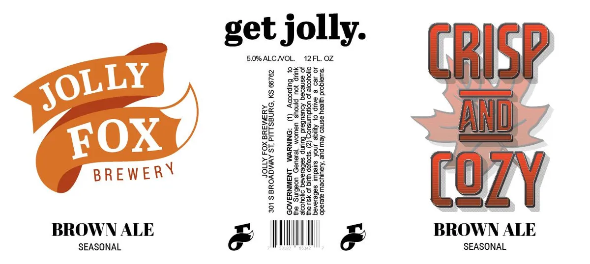 Crisp And Cozy Brown Ale — full label as filed with TTB