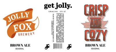 Crisp And Cozy Brown Ale label