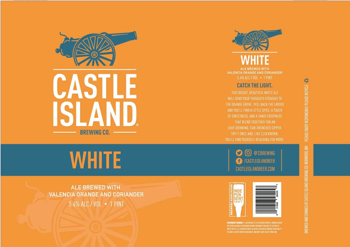 White — full label as filed with TTB