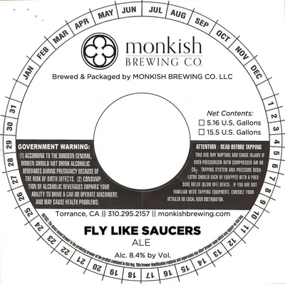 Fly Like Saucers label