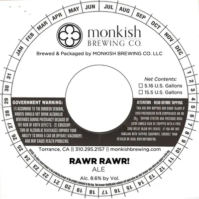 RAWR RAWR! label
