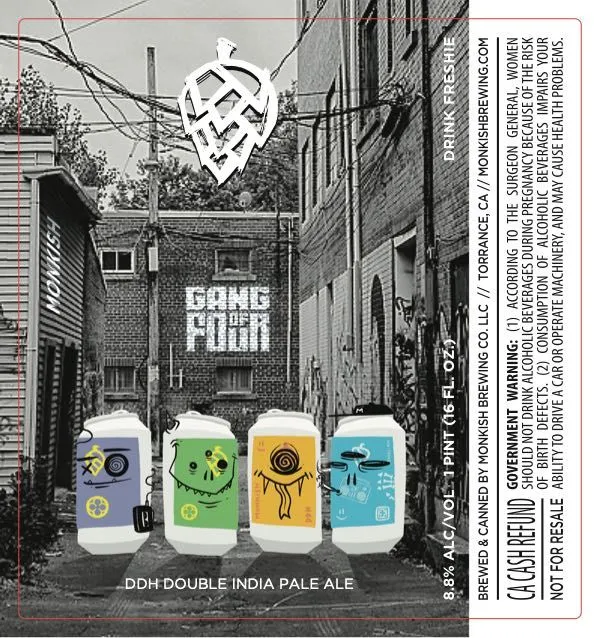 Gang of Four — full label as filed with TTB