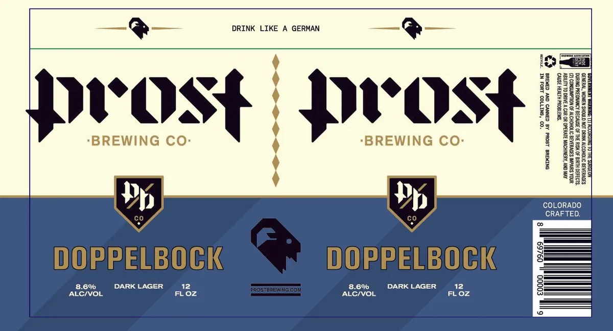 Doppelbock Dark Lager — full label as filed with TTB