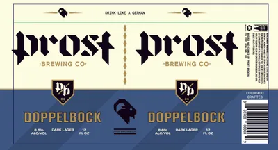 Doppelbock Dark Lager label