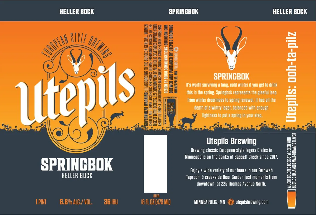 Springbok — full label as filed with TTB