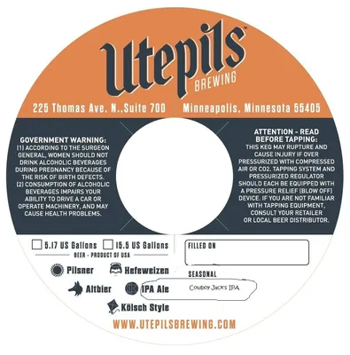 Cowboy Jack's IPA label