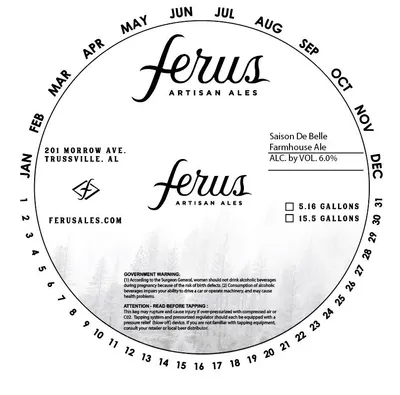 Saison De Belle Farmhouse Ale label