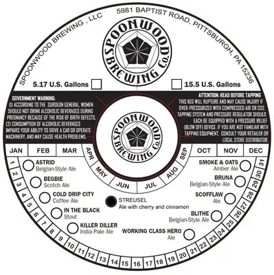 Streusel label