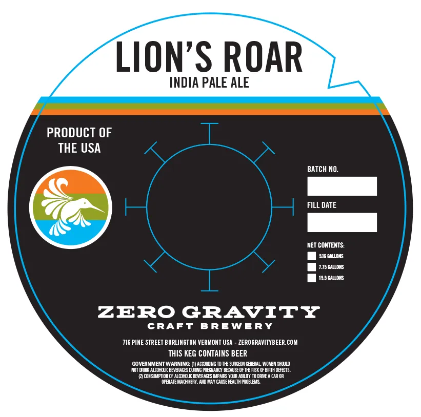 Lion's Roar — full label as filed with TTB