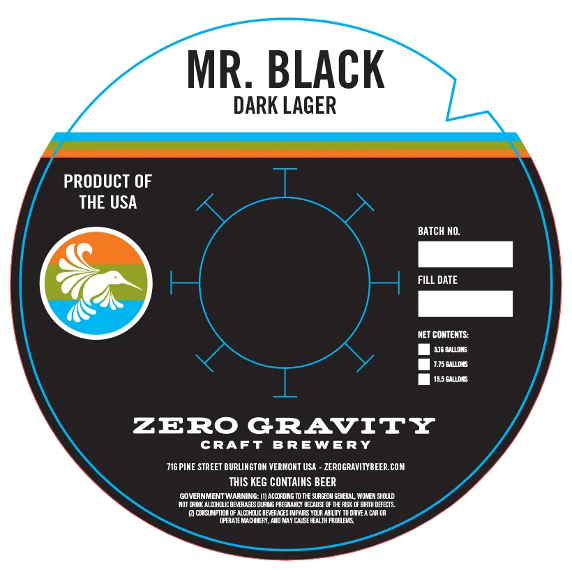 Mr. Black — full label as filed with TTB
