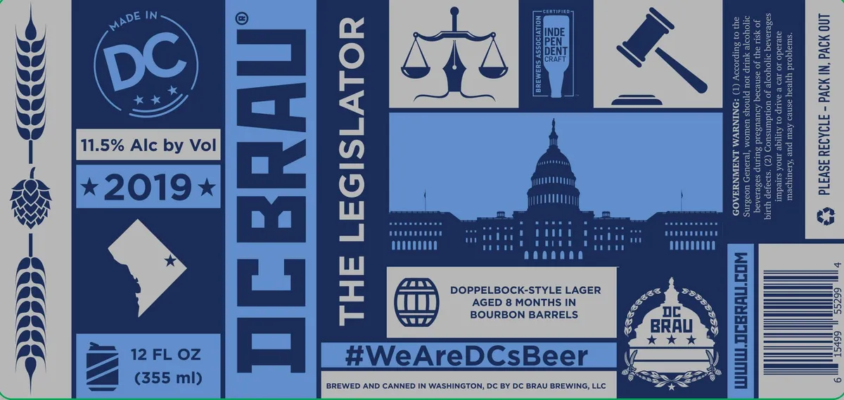 The Legislator — full label as filed with TTB