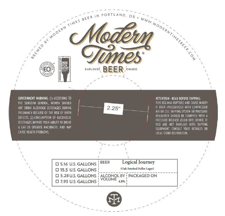 Logical Journey — full label as filed with TTB