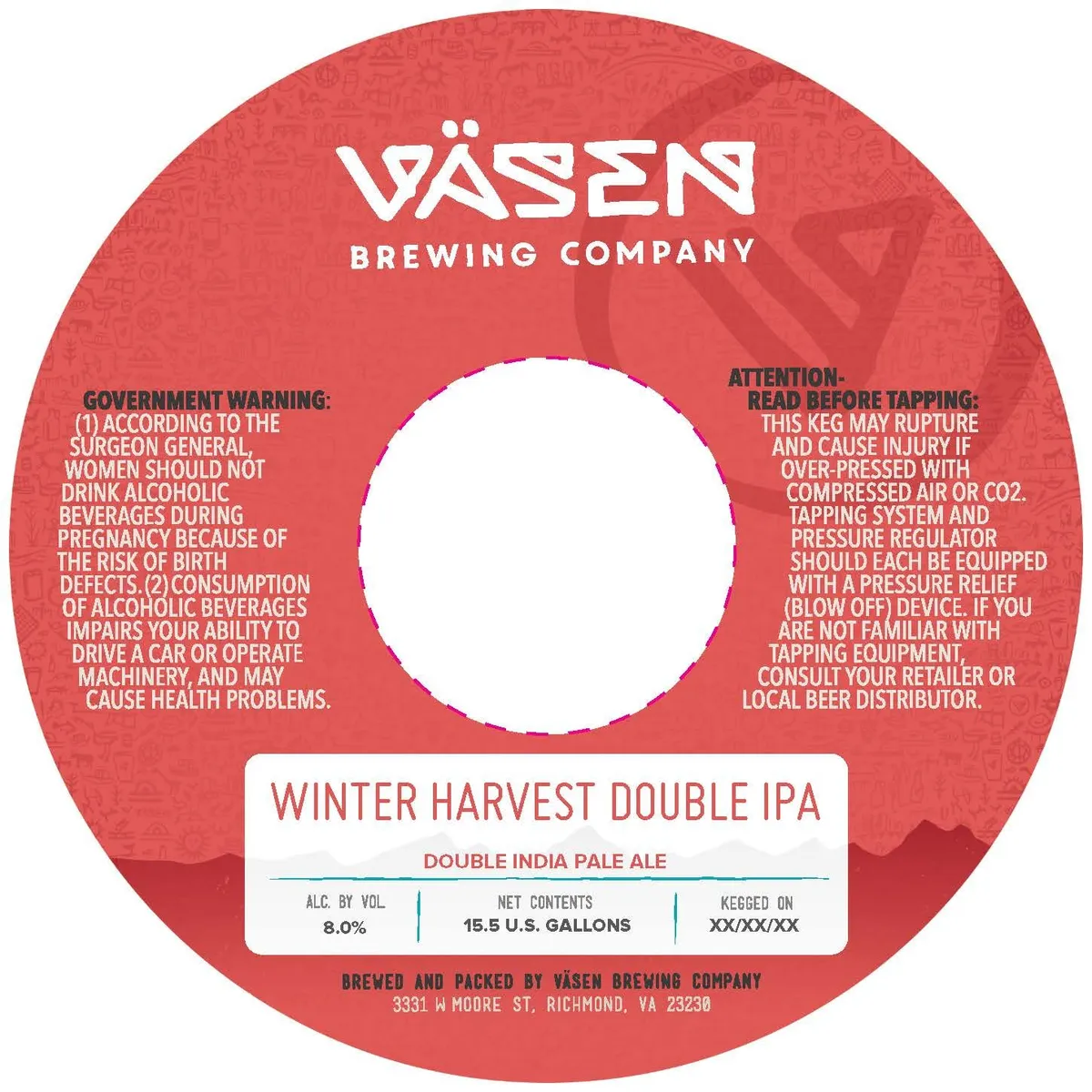 Winter Harvest Double IPA — full label as filed with TTB