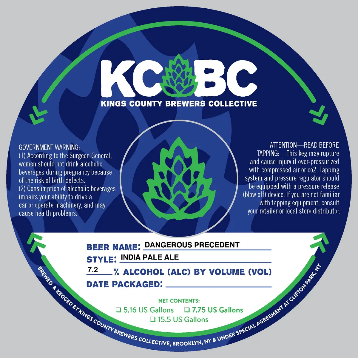 Dangerous Precedent — full label as filed with TTB