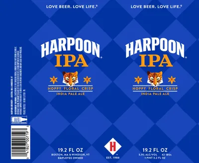 Harpoon IPA label