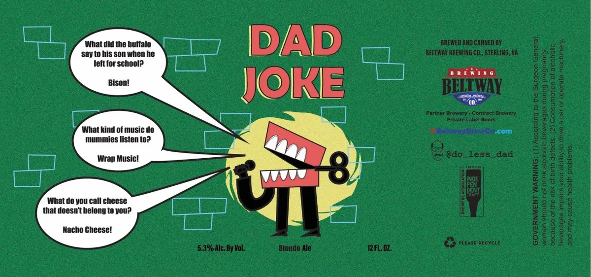 Dad Joke — full label as filed with TTB