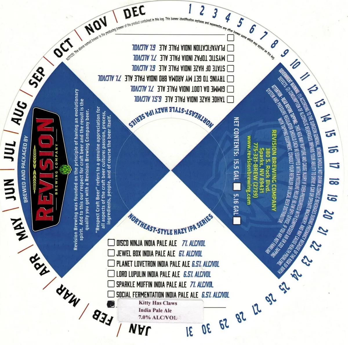 Kitty Has Claws — full label as filed with TTB