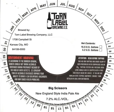 Big Scissors label