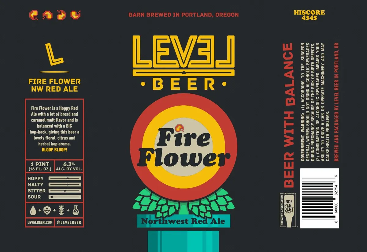 Fire Flower label