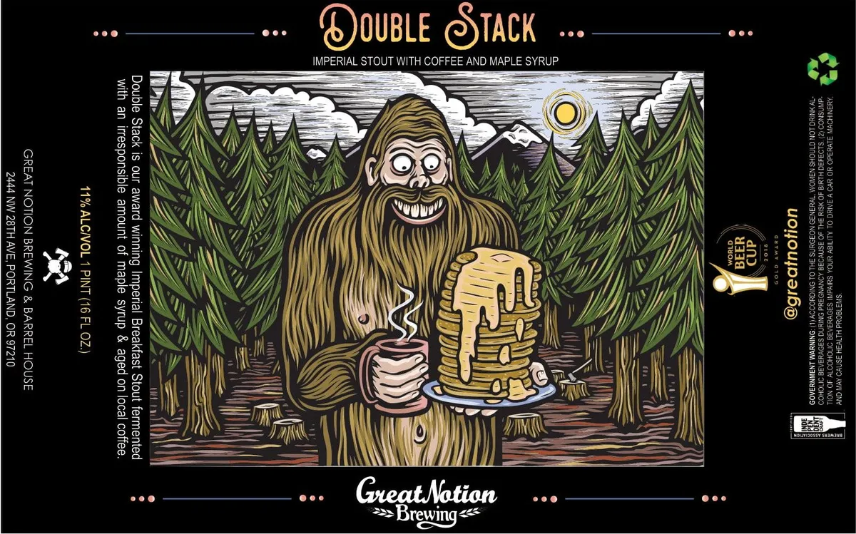 Double Stack — full label as filed with TTB