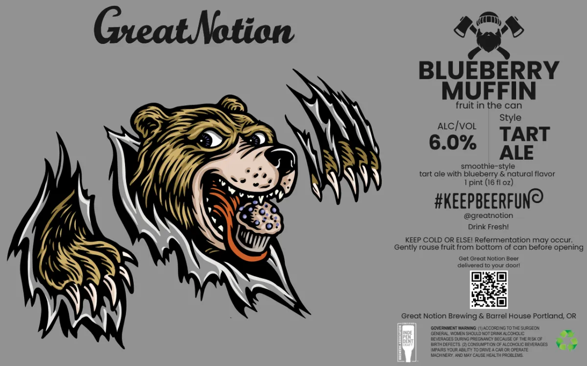 Blueberry Muffin — full label as filed with TTB