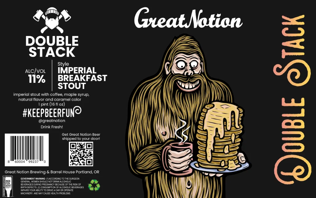 Double Stack — full label as filed with TTB