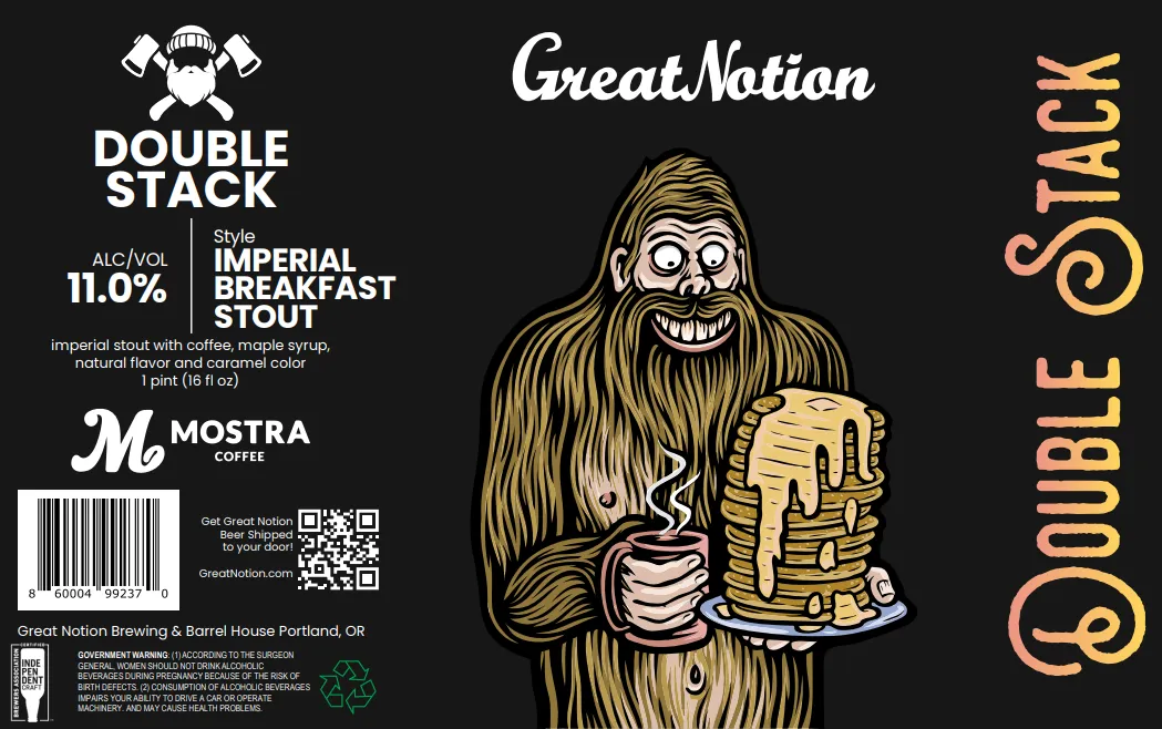 Double Stack — full label as filed with TTB