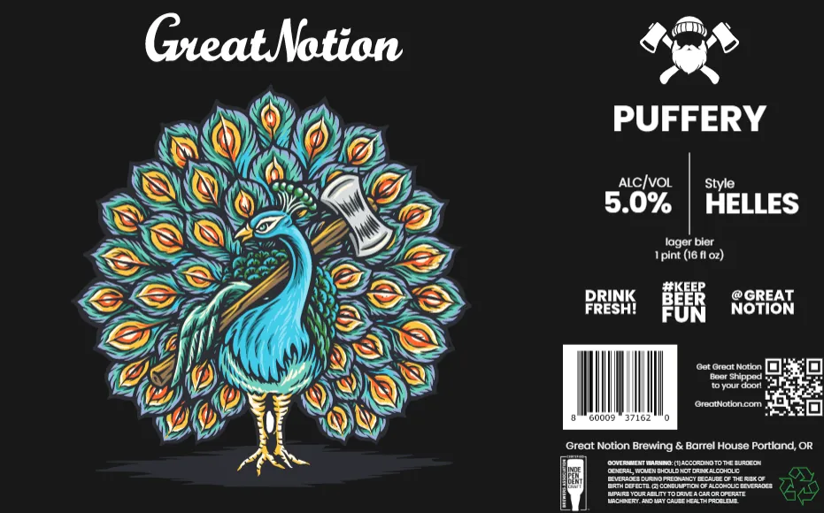 Puffery — full label as filed with TTB