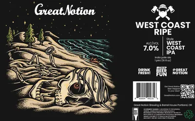 West Coast Ripe label