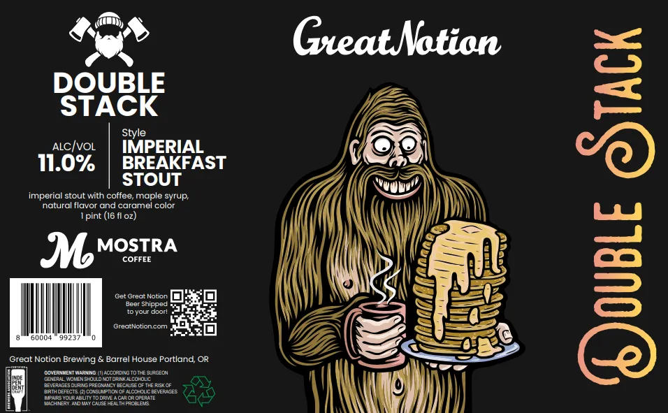 Double Stack — full label as filed with TTB