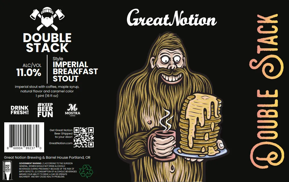Double Stack — full label as filed with TTB