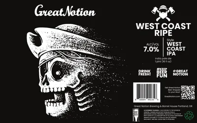 West Coast Ripe label