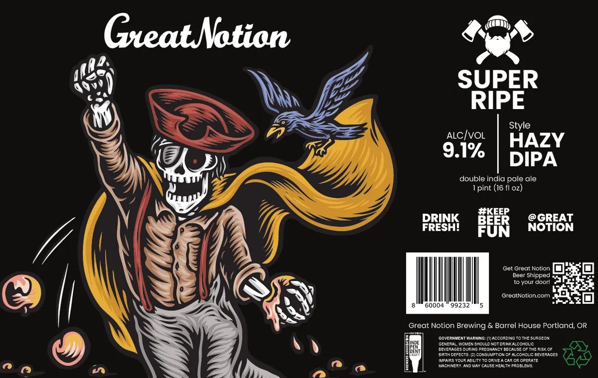 Super Ripe — full label as filed with TTB