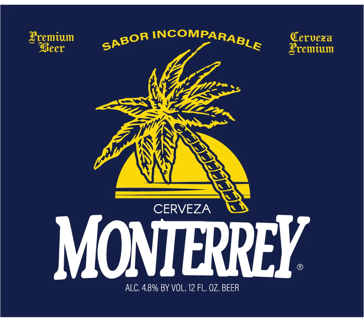 Cerveza Monterrey label art — MONTERREY