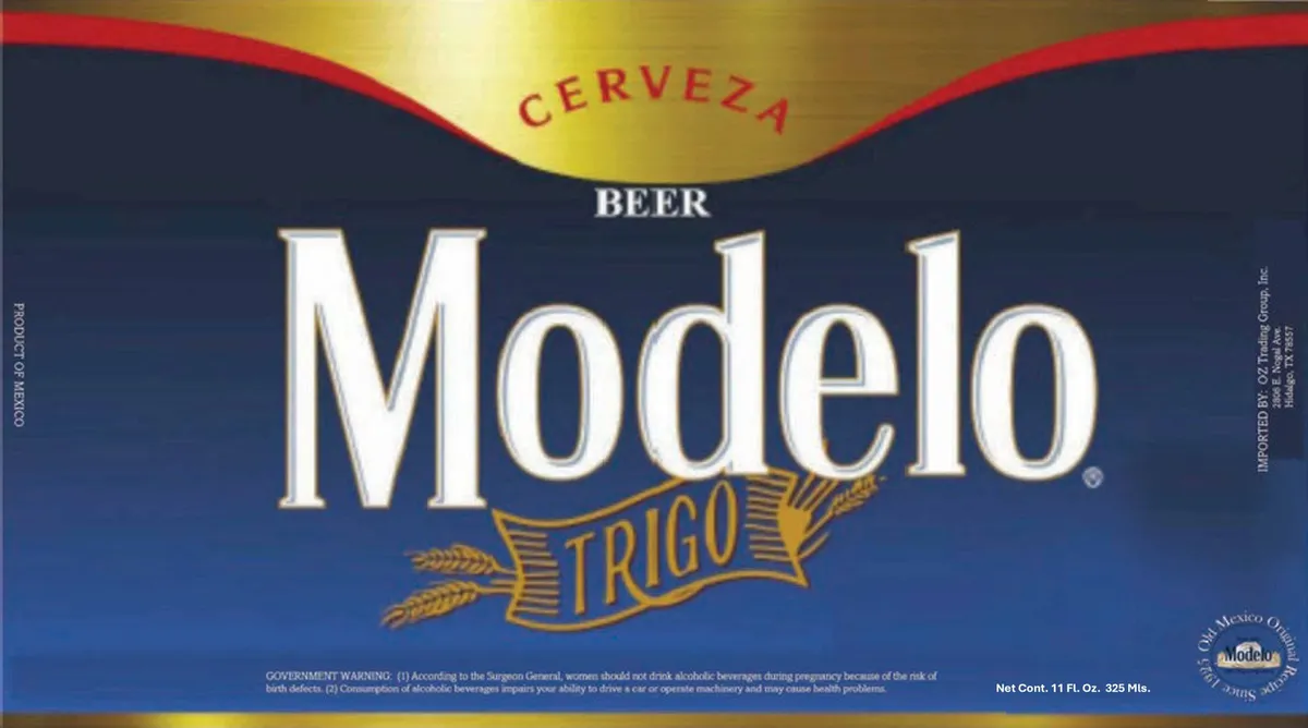 Cerveza Modelo Trigo — full label as filed with TTB