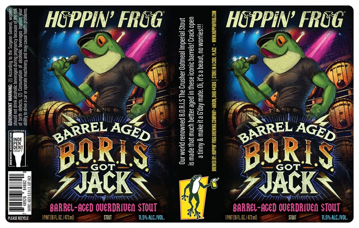 Barrel Aged B.O.R.I.S. Got Jack — full label as filed with TTB