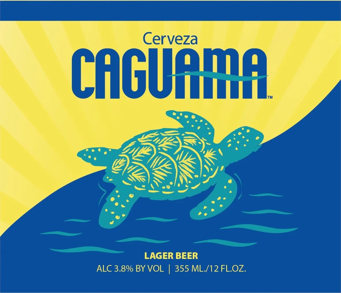 Cerveza Caguama label