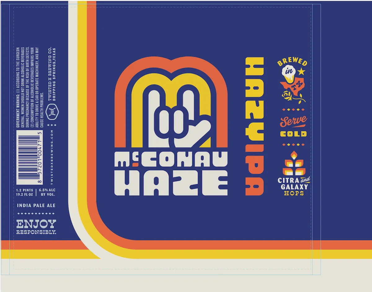 McConauHaze label art — MCCONAUHAZE