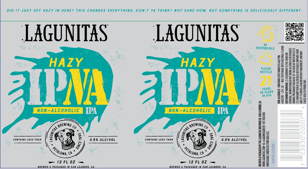Hazy IPNA — full label as filed with TTB