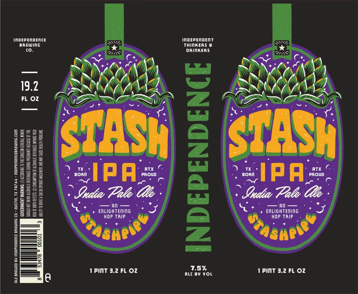 Stash IPA — full label as filed with TTB