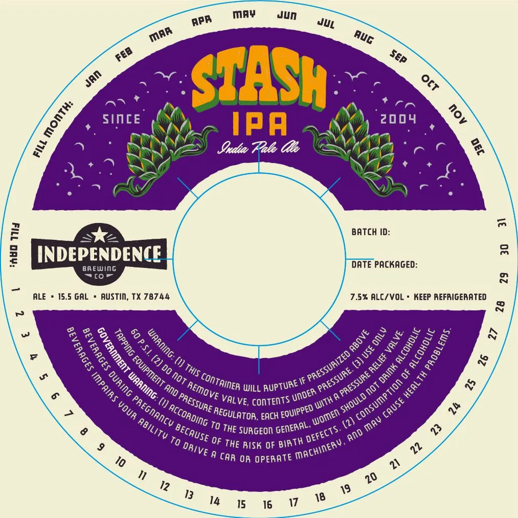 Stash IPA — full label as filed with TTB
