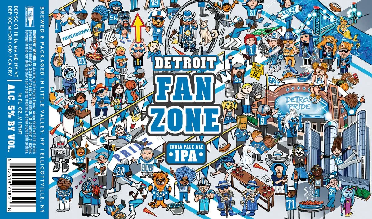 Detroit Fan Zone label