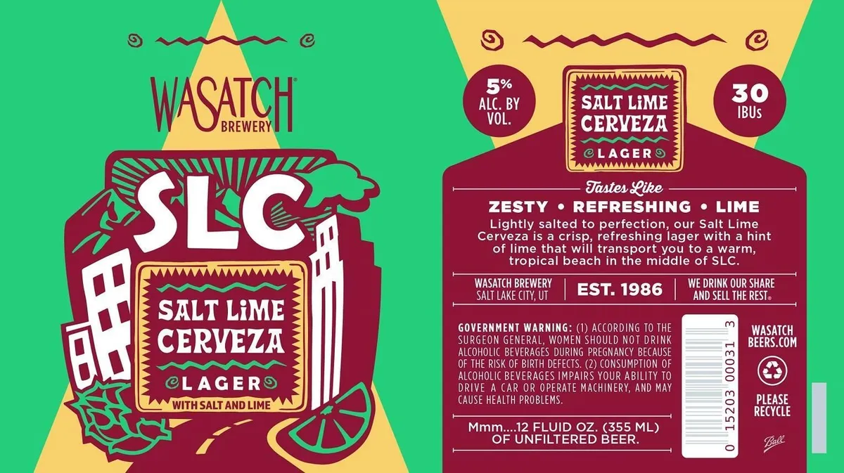 SLC Salt Lime Cerveza — full label as filed with TTB