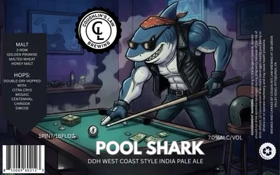 Pool Shark label